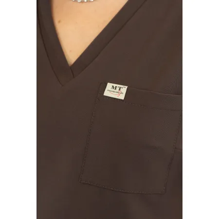 Bluzka medyczna SCRUBS MEDI TEDDY - NAVARETTE DARK CACAO